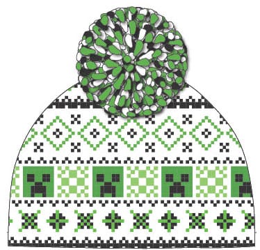 Minecraft Pom Pom Beanie Heroes Inc