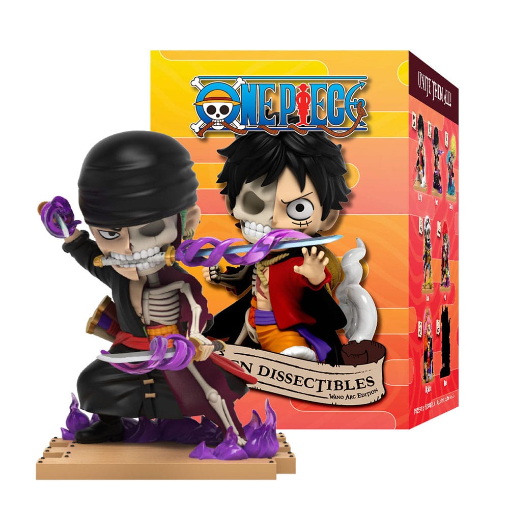 One Piece Freeny's Hidden Dissectibles Wano 4 inch Vinyl Figure Blind Box Display 6 Mighty Jaxx