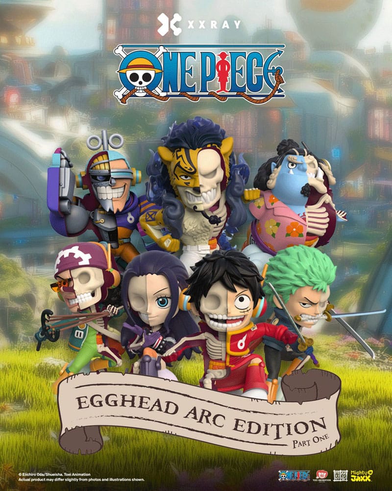One Piece XXRAY 4 inch Vinyl Figure Egghead Arc Series Part 1 Blind Box Display 6 Mighty Jaxx