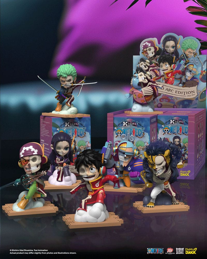 One Piece XXRAY 4 inch Vinyl Figure Egghead Arc Series Part 1 Blind Box Display 6 Mighty Jaxx