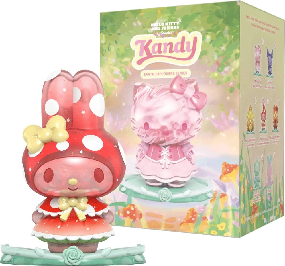 Sanrio Earth Explorer Series Kandy 4 inch Vinyl Figure Blind Box Display 6 Mighty Jaxx