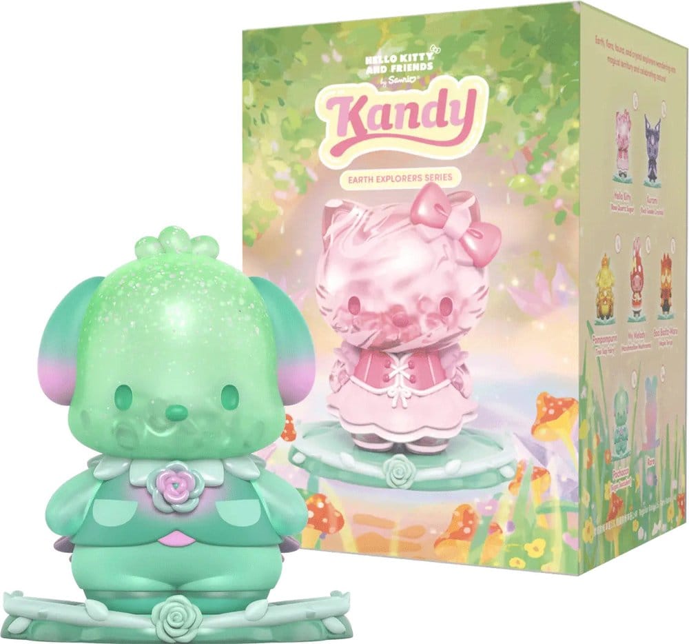 Sanrio Earth Explorer Series Kandy 4 inch Vinyl Figure Blind Box Display 6 Mighty Jaxx