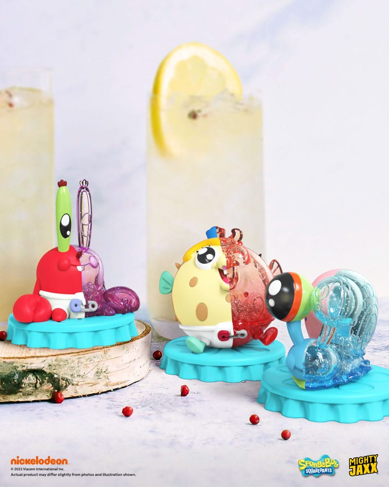Spongebob Squarepants Blind Box Kandy x Jason Freeny Collection Spongebob Soda Edition Display 6 Mighty Jaxx