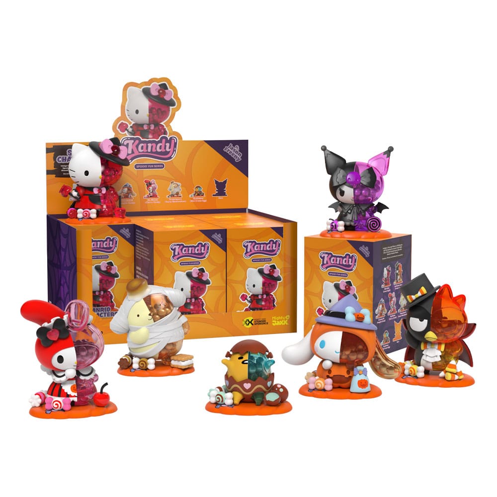 Kandy x Sanrio Blind Box ft. Jason Freeny Collection Series 4 Spooky Fun Display 6 Mighty Jaxx