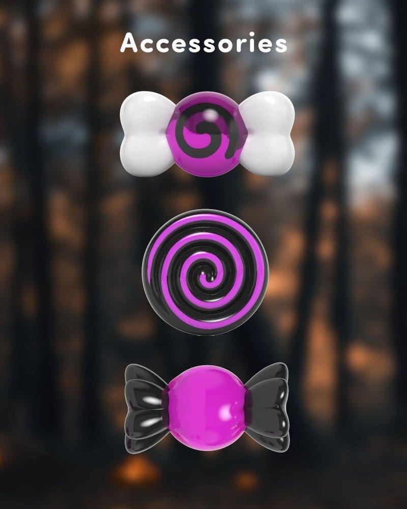Sanrio Kandy Kuromi Spooky Fun Series Mighty Jaxx
