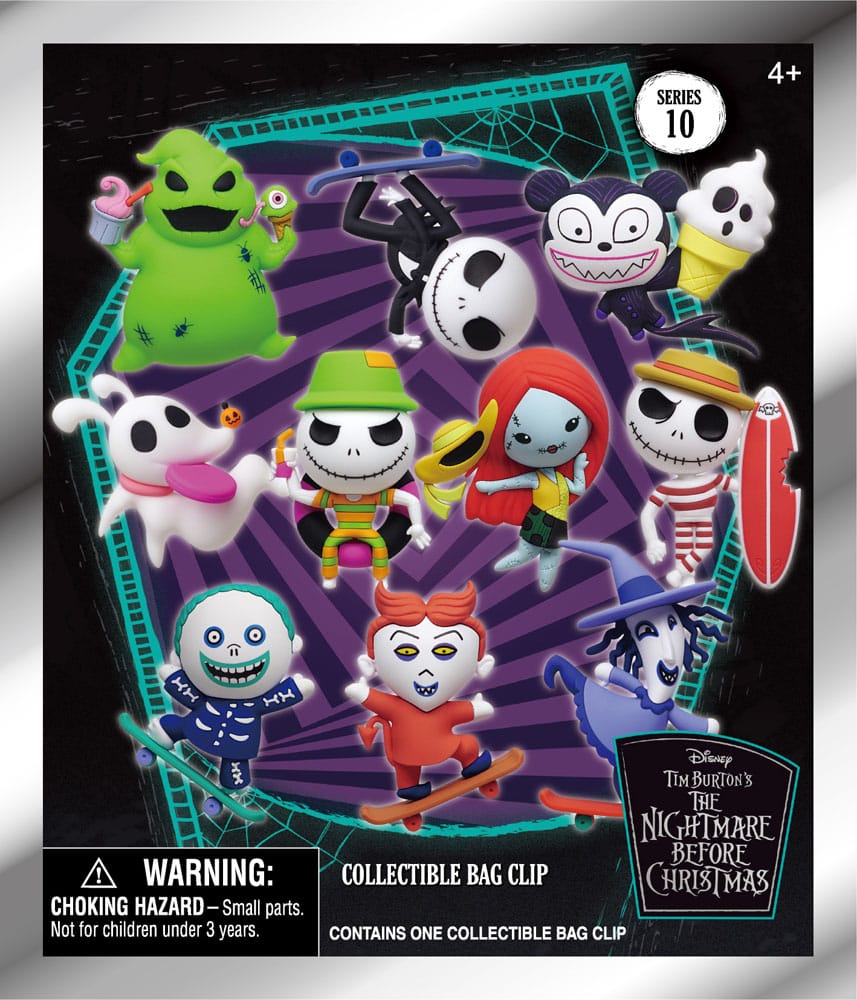 The Nightmare Before Christmas PVC Bag Clips Series 10 Display 24 Monogram Int.