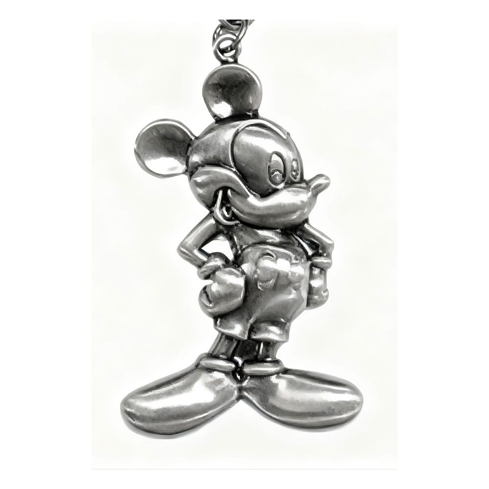 Mickey Mouse Pewter Keychain Mickey Monogram Int.