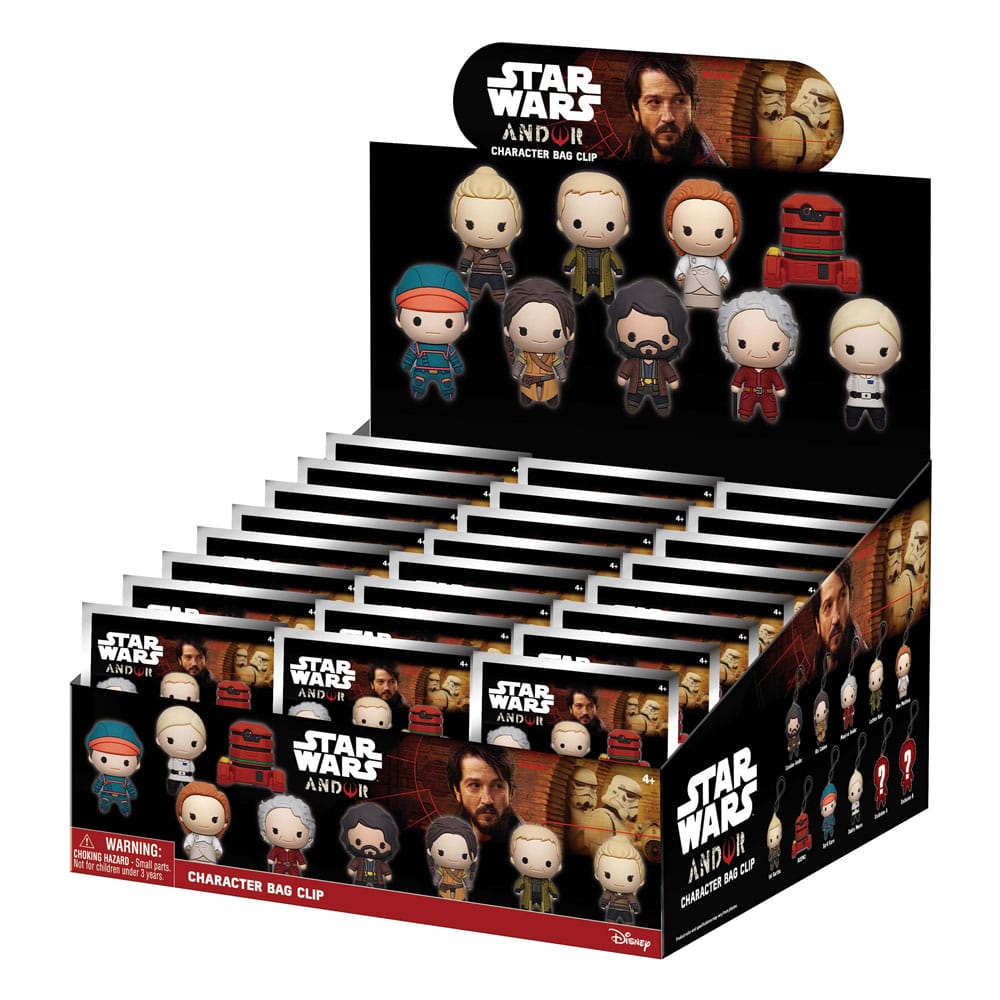 Star Wars 3D Foam Bag Clips Andor Display 24 Monogram Int.