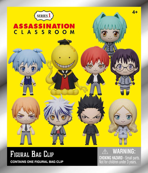 Assassination Classroom 3D Foam Bag Clips Series 1 Display 24 Monogram Int.