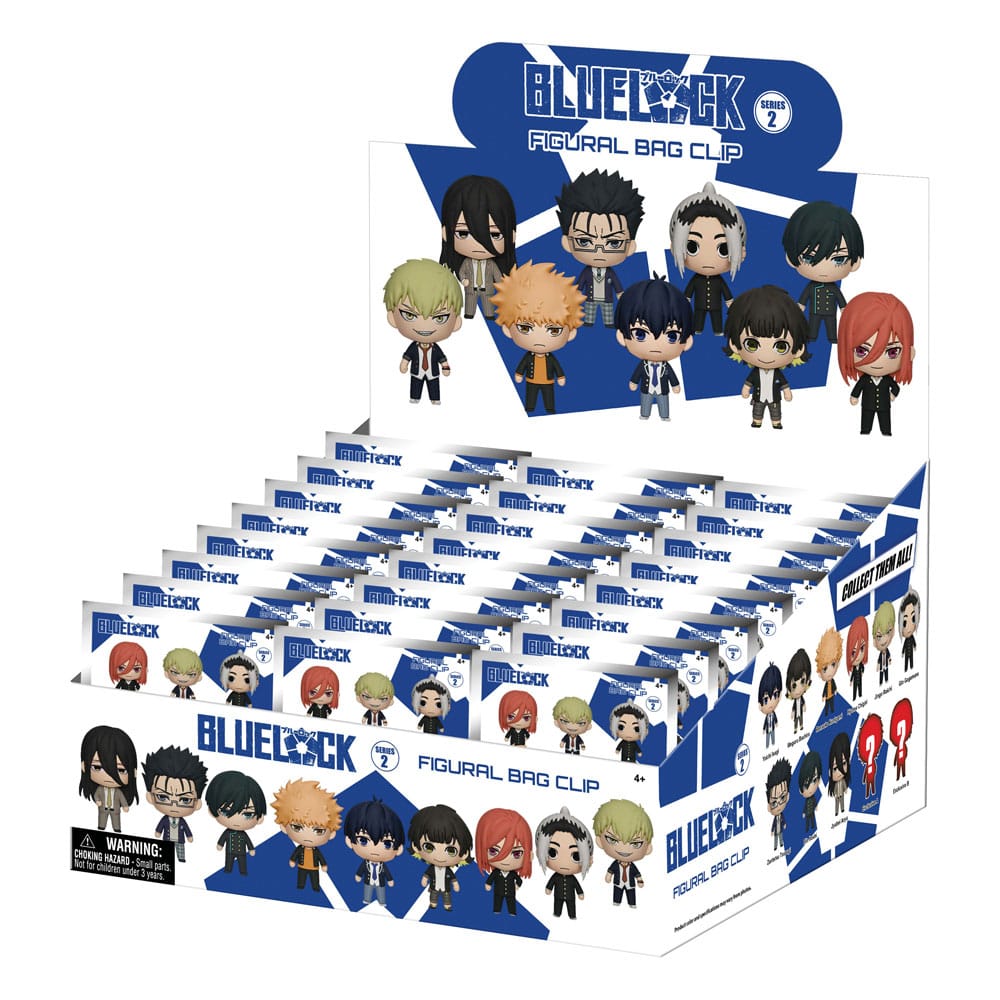 Blue Lock 3D Foam Bag Clips Series 2 Display 24 Monogram Int.