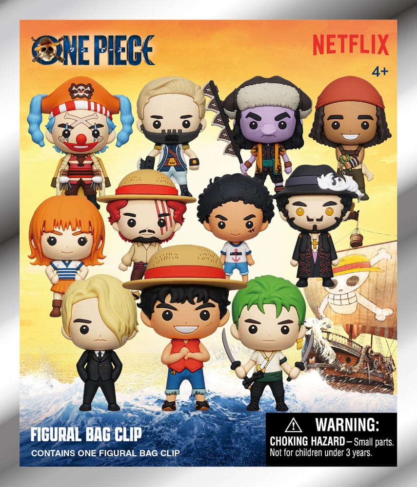 One Piece 3D PVC Bag Clips Netflix Series 1 Display 24 Monogram Int.