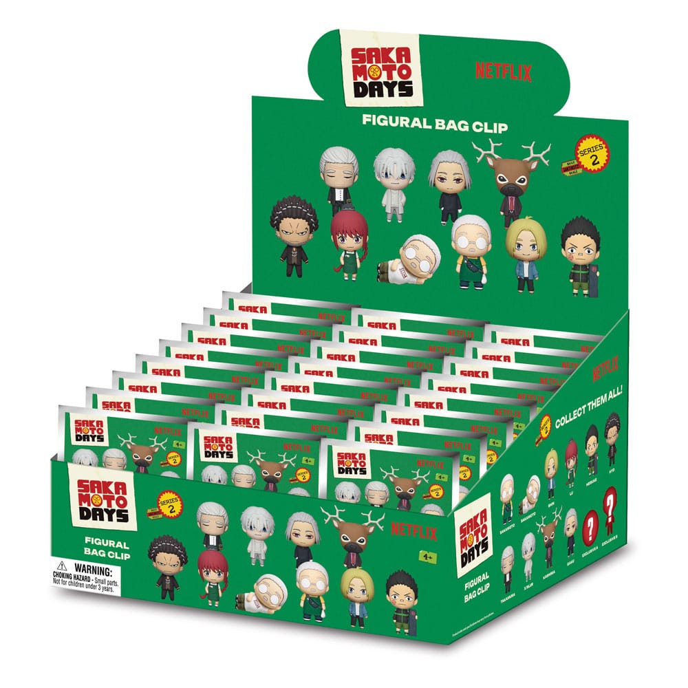 Sakamoto Days 3D Foam Bag Clips Series 2 Display 24 Monogram Int.