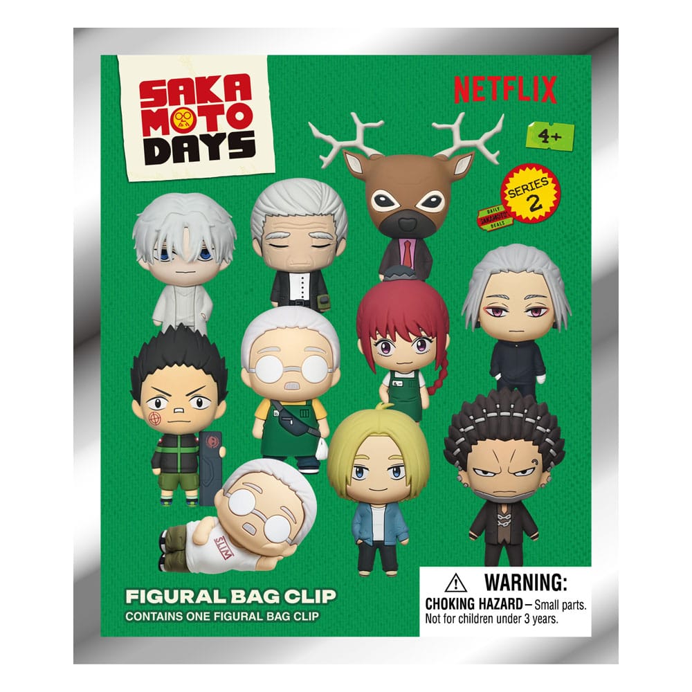 Sakamoto Days 3D Foam Bag Clips Series 2 Display 24 Monogram Int.