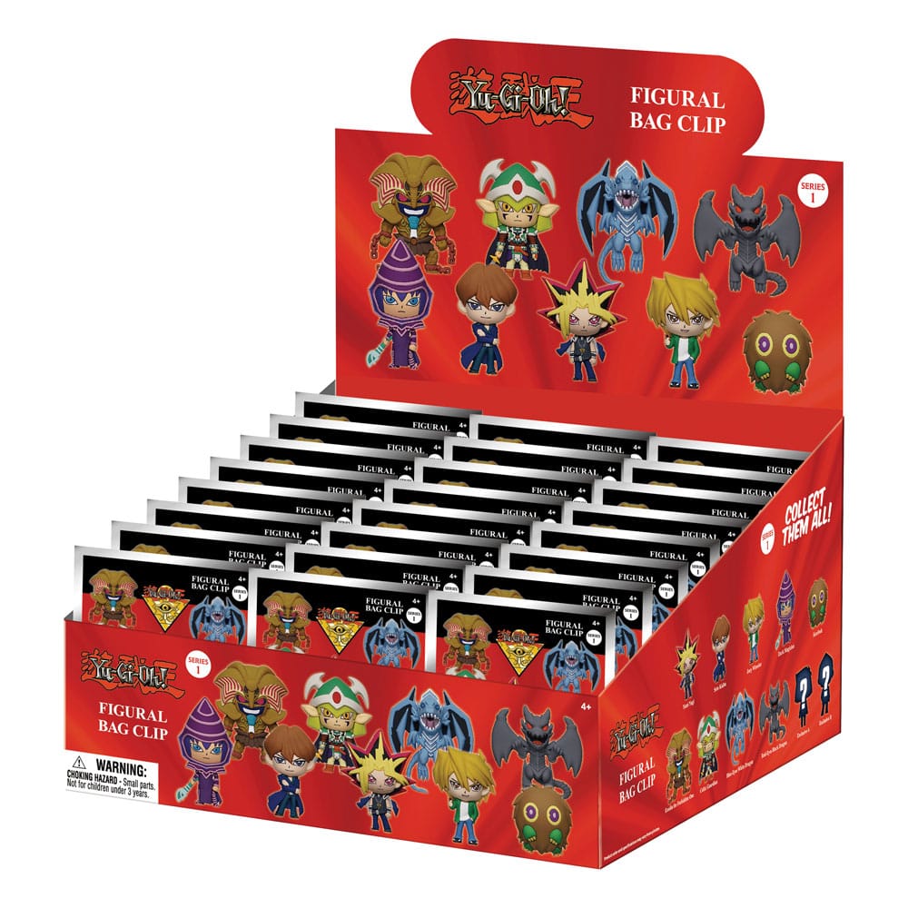 Yu Gi Oh 3D PVC Bag Clips Series 1 Display 24 Monogram Int.