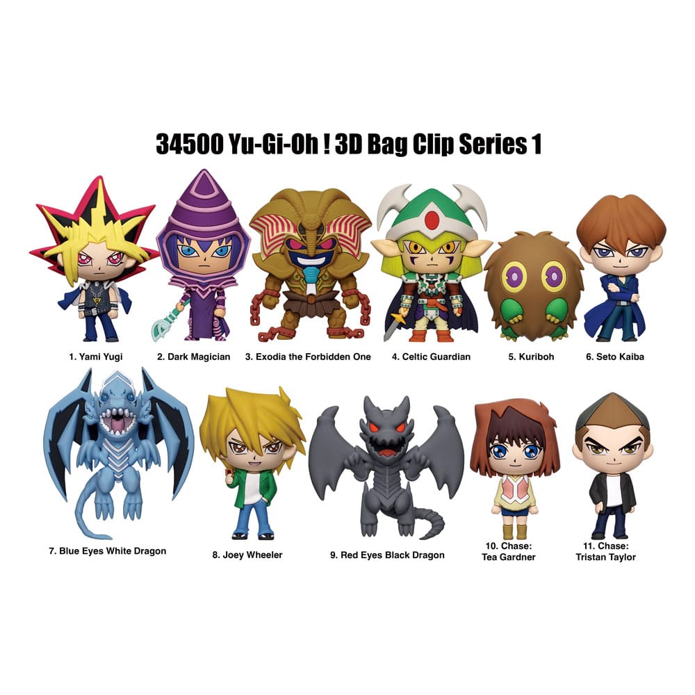 Yu Gi Oh 3D PVC Bag Clips Series 1 Display 24 Monogram Int.