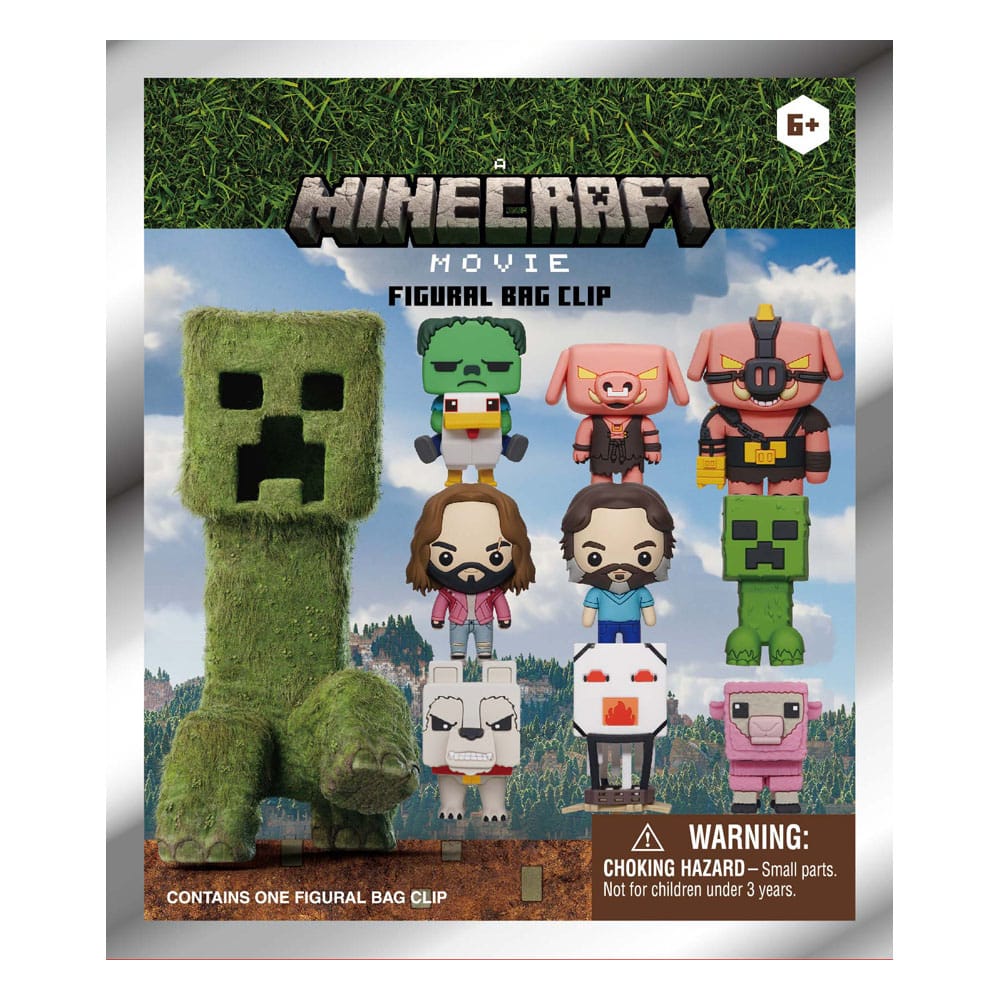 Minecraft 3D PVC Bag Clips Series 1 Display 24 Monogram Int.