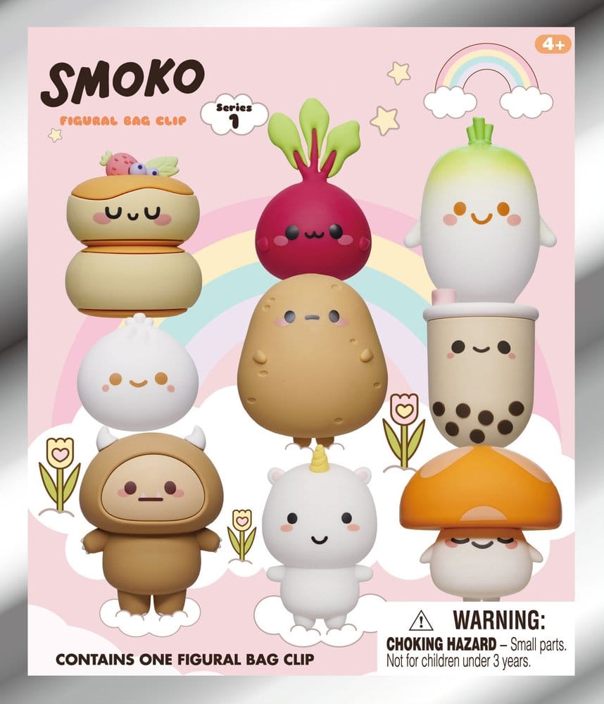 Smoko 3D Foam Bag Clips Serie 1 Display 24 Monogram Int.