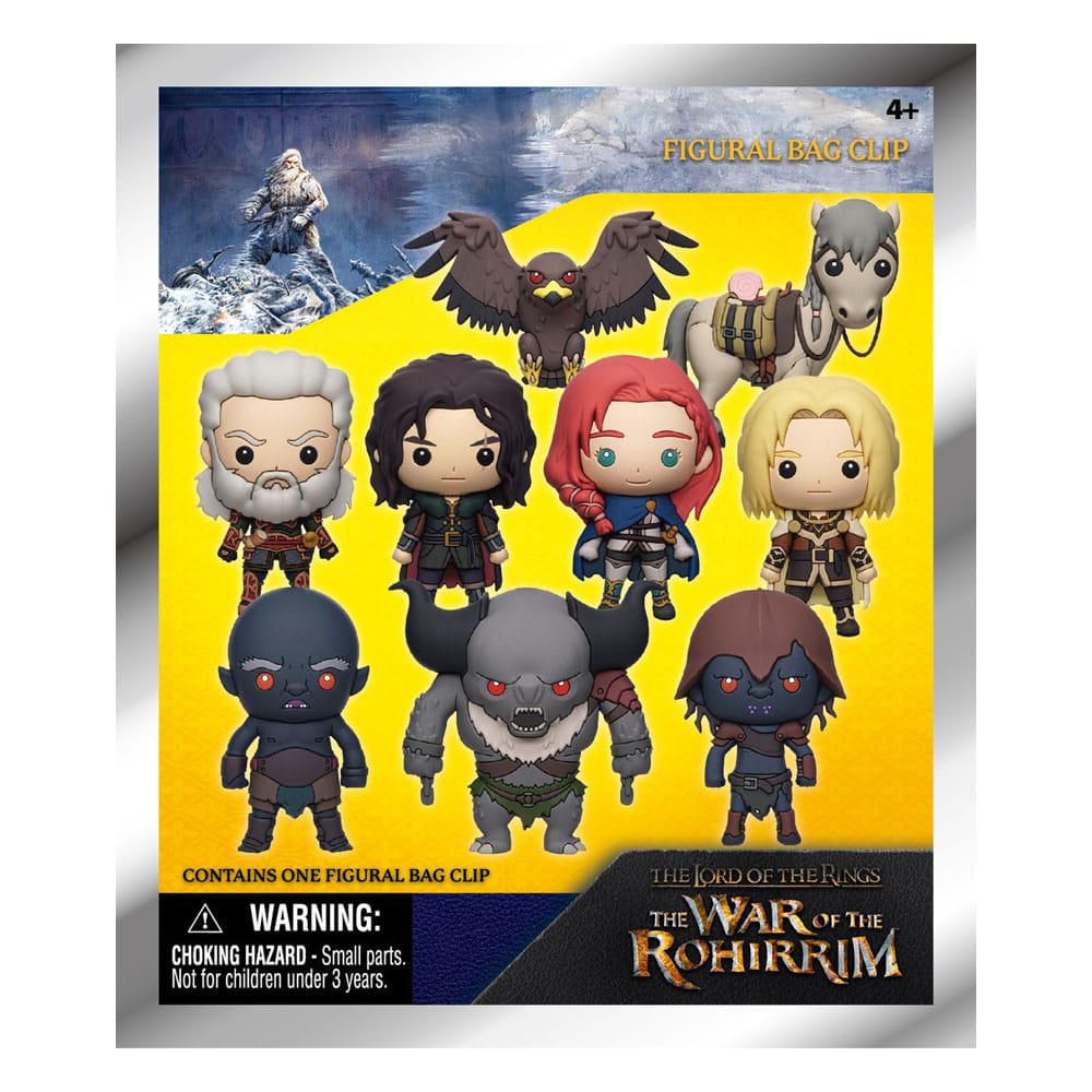 Lord of the Rings War of Rohirrim 3D PVC Bag Clips Display 24 Monogram Int.