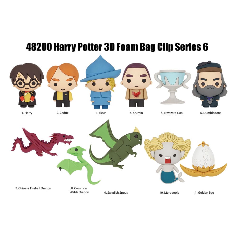 Harry Potter 3D PVC Bag Clips Series 6 Display 24 Monogram Int.