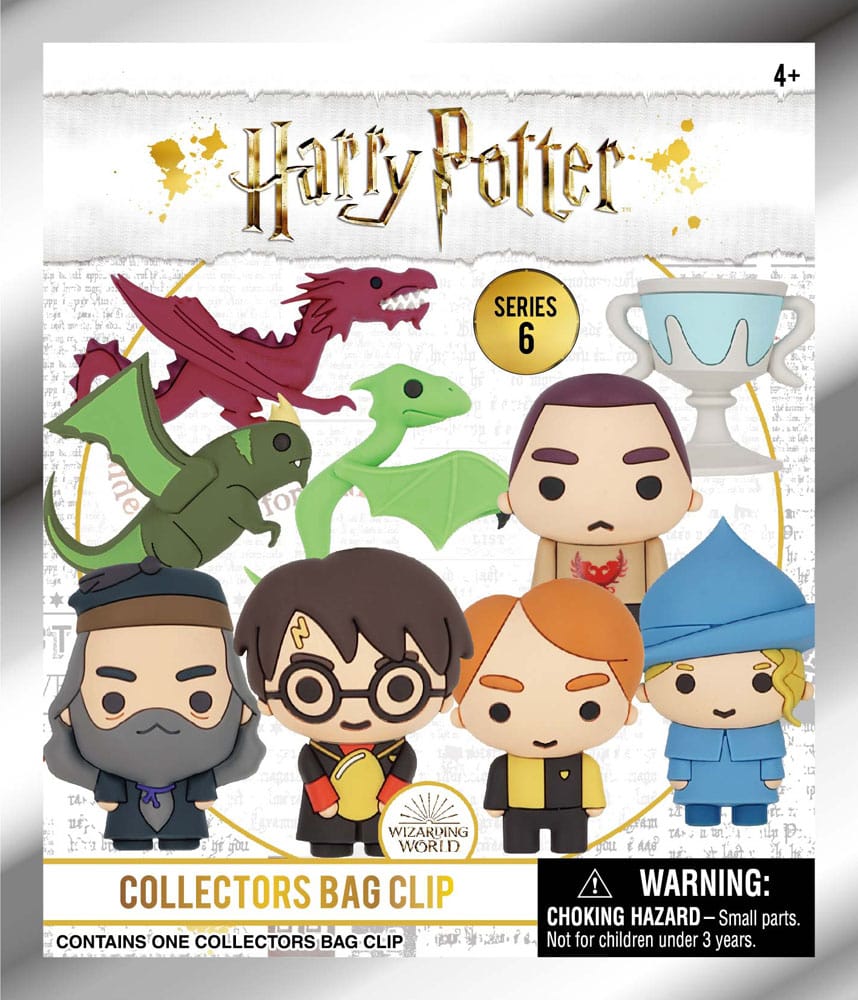 Harry Potter 3D PVC Bag Clips Series 6 Display 24 Monogram Int.