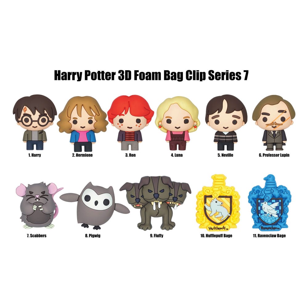 Harry Potter 3D PVC Bag Clips Series 7 Display 24 Monogram Int.