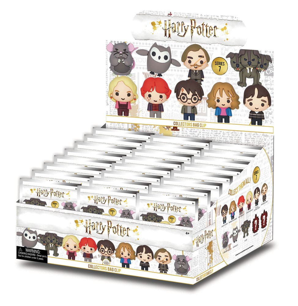 Harry Potter 3D PVC Bag Clips Series 7 Display 24 Monogram Int.