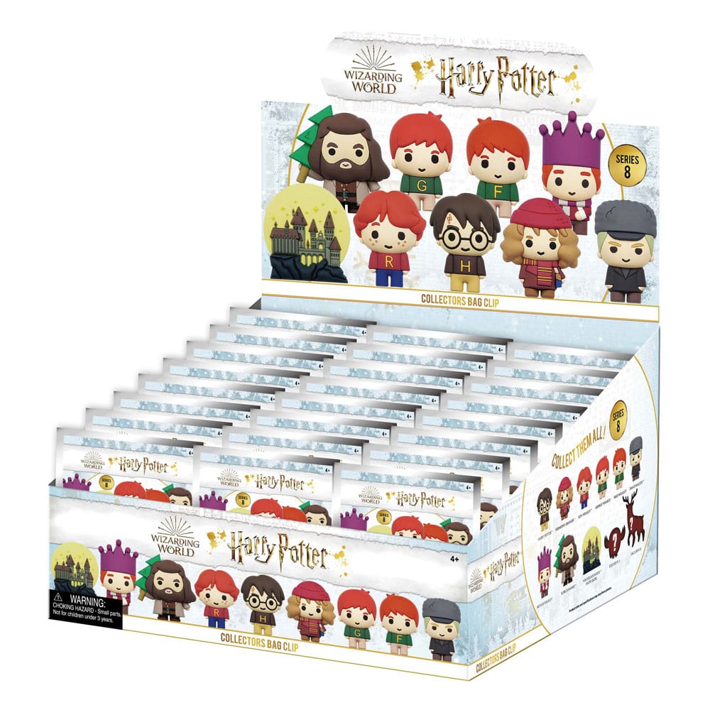 Harry Potter 3D PVC Bag Clips Series 8 Display 24 Monogram Int.