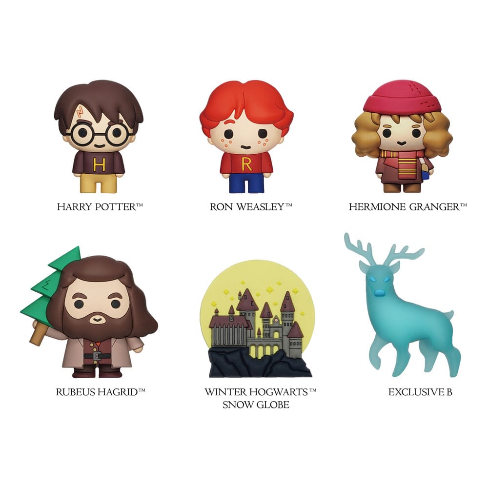 Harry Potter 3D Magnets Christmas Series Display 12 Monogram Int.