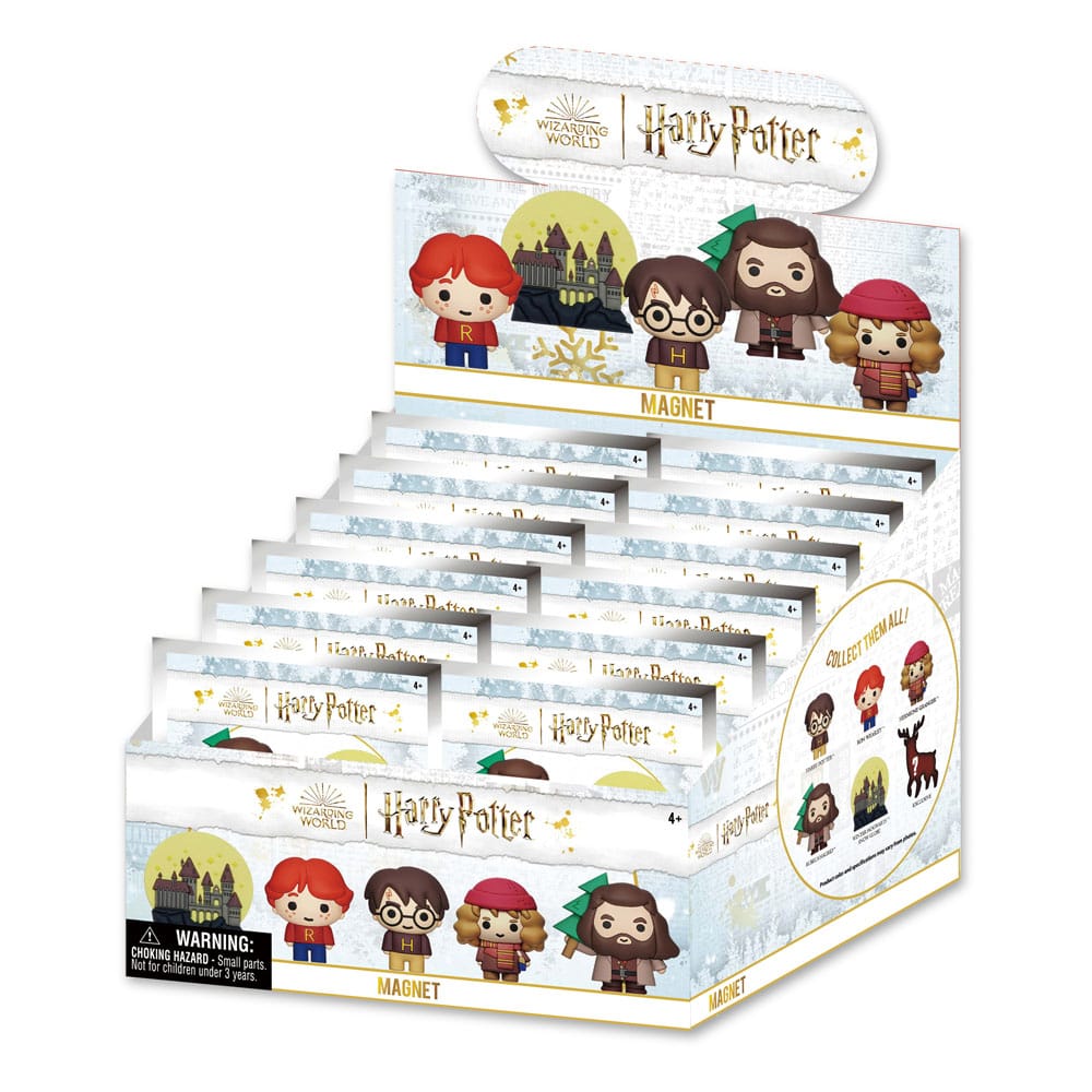 Harry Potter 3D Magnets Christmas Series Display 12 Monogram Int.