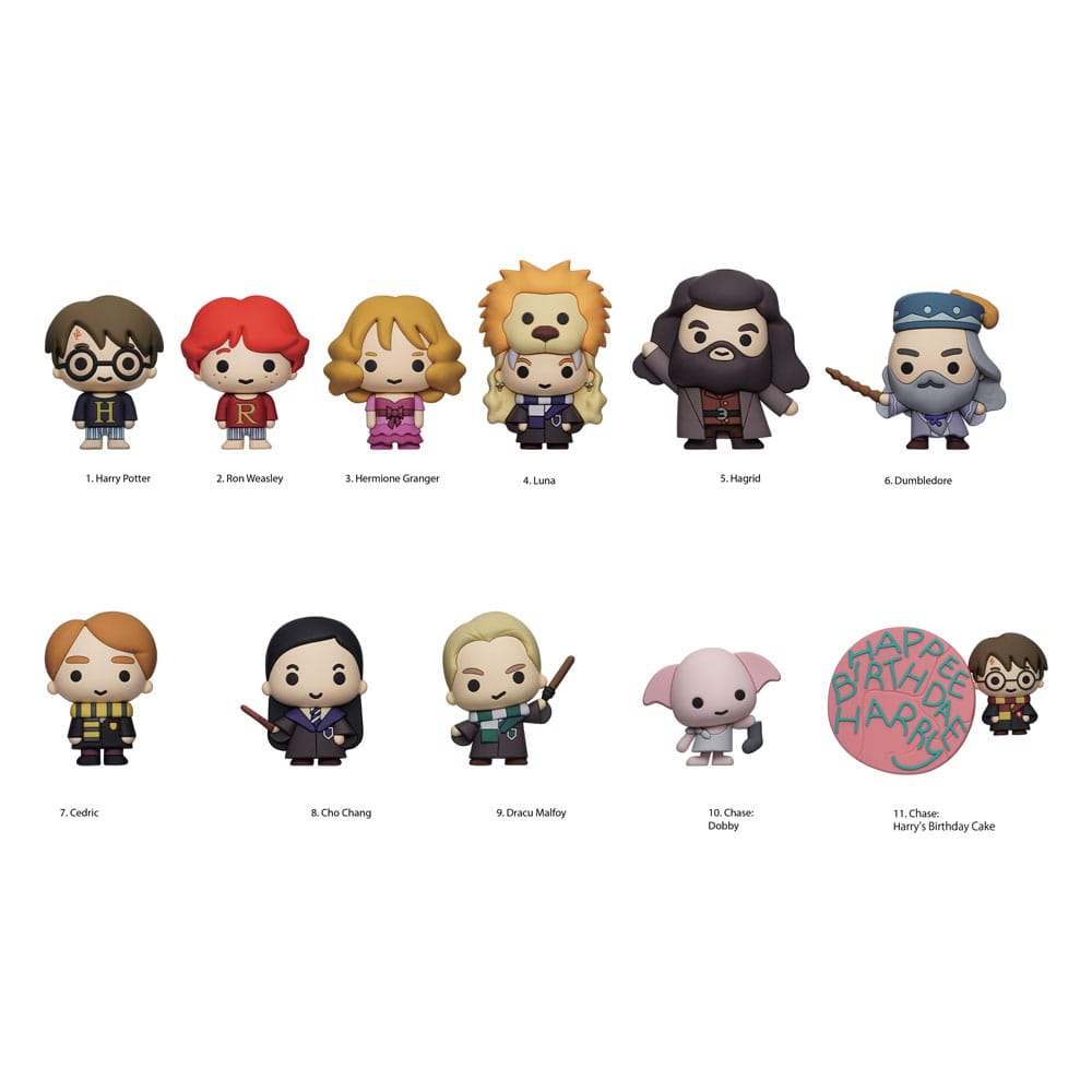 Harry Potter 3D PVC Bag Clips Series 12 Display 24 Monogram Int.