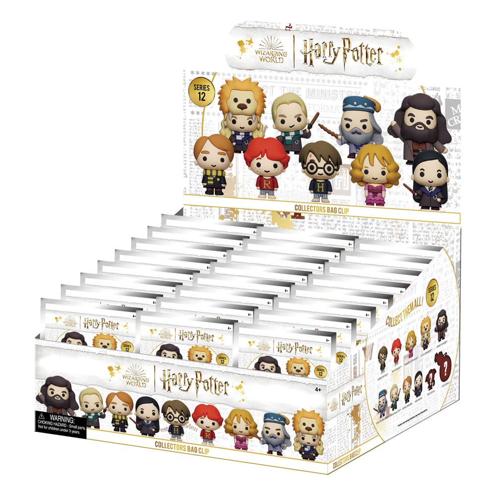 Harry Potter 3D PVC Bag Clips Series 12 Display 24 Monogram Int.
