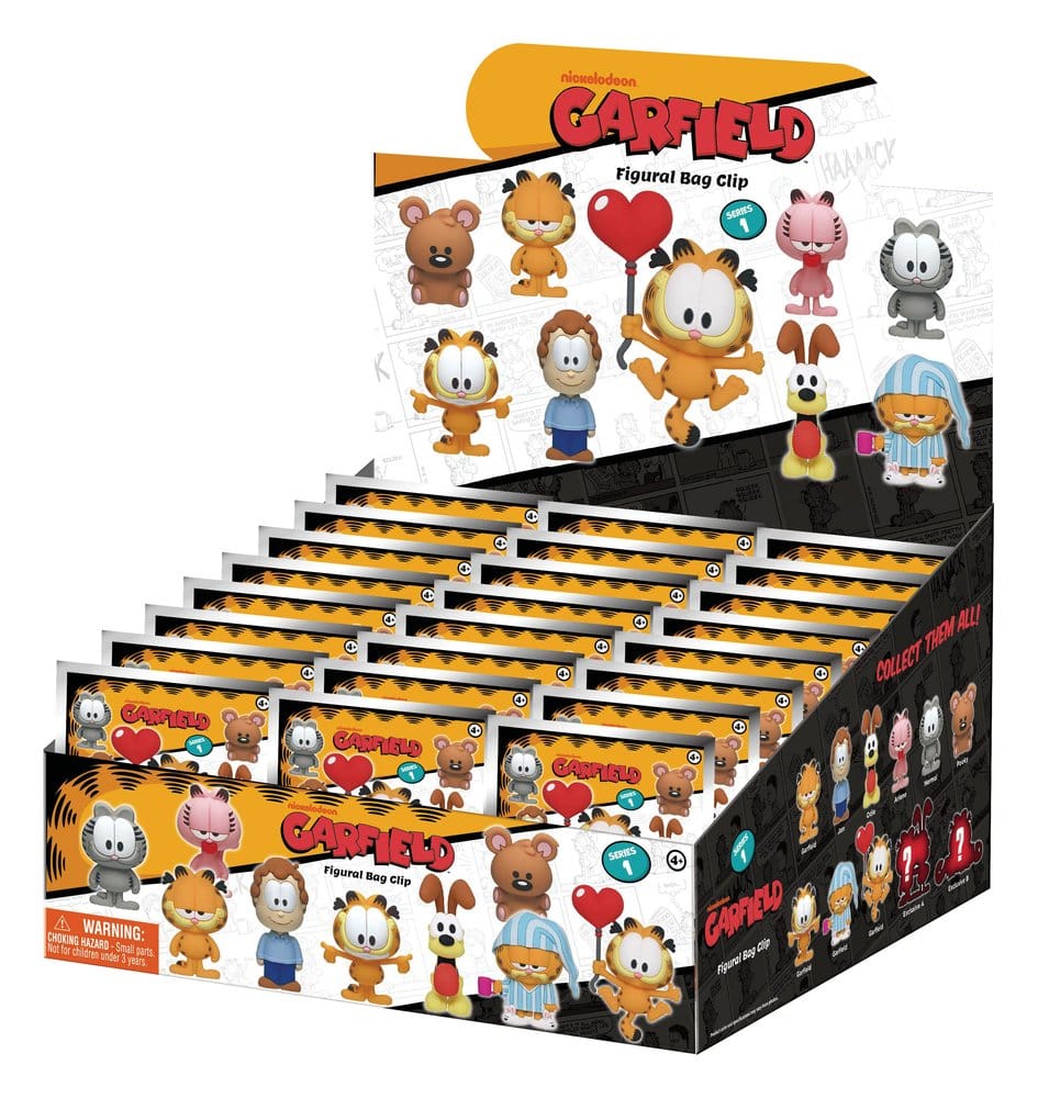 Garfield 3D Foam Bag Clips Serie 1 Display 24 Monogram Int.