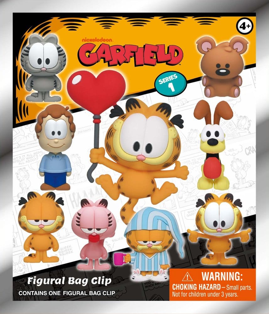Garfield 3D Foam Bag Clips Serie 1 Display 24 Monogram Int.