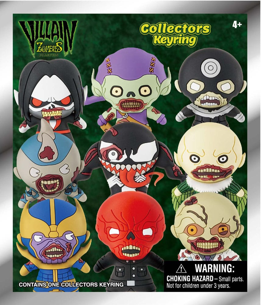 Marvel 3D PVC Bag Clips Series 1 Zombies Display 24 Monogram Int.