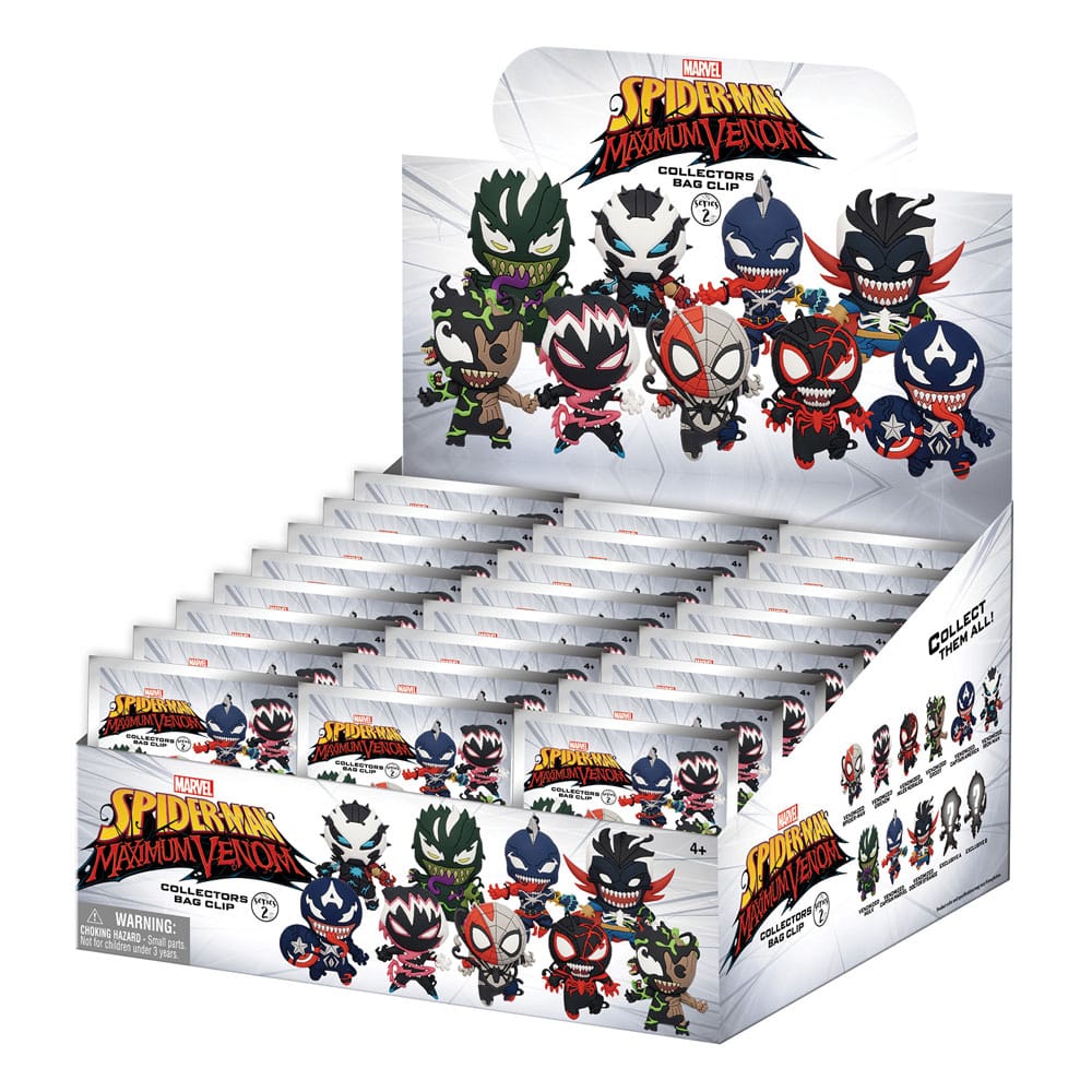 Venom 3D PVC Bag Clips Series 2 Display 24 Monogram Int.