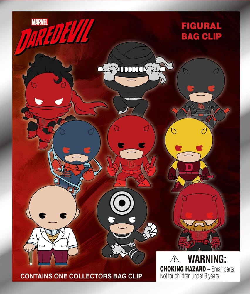 Daredevil 3D PVC Bag Clips Classic Display 24 Monogram Int.