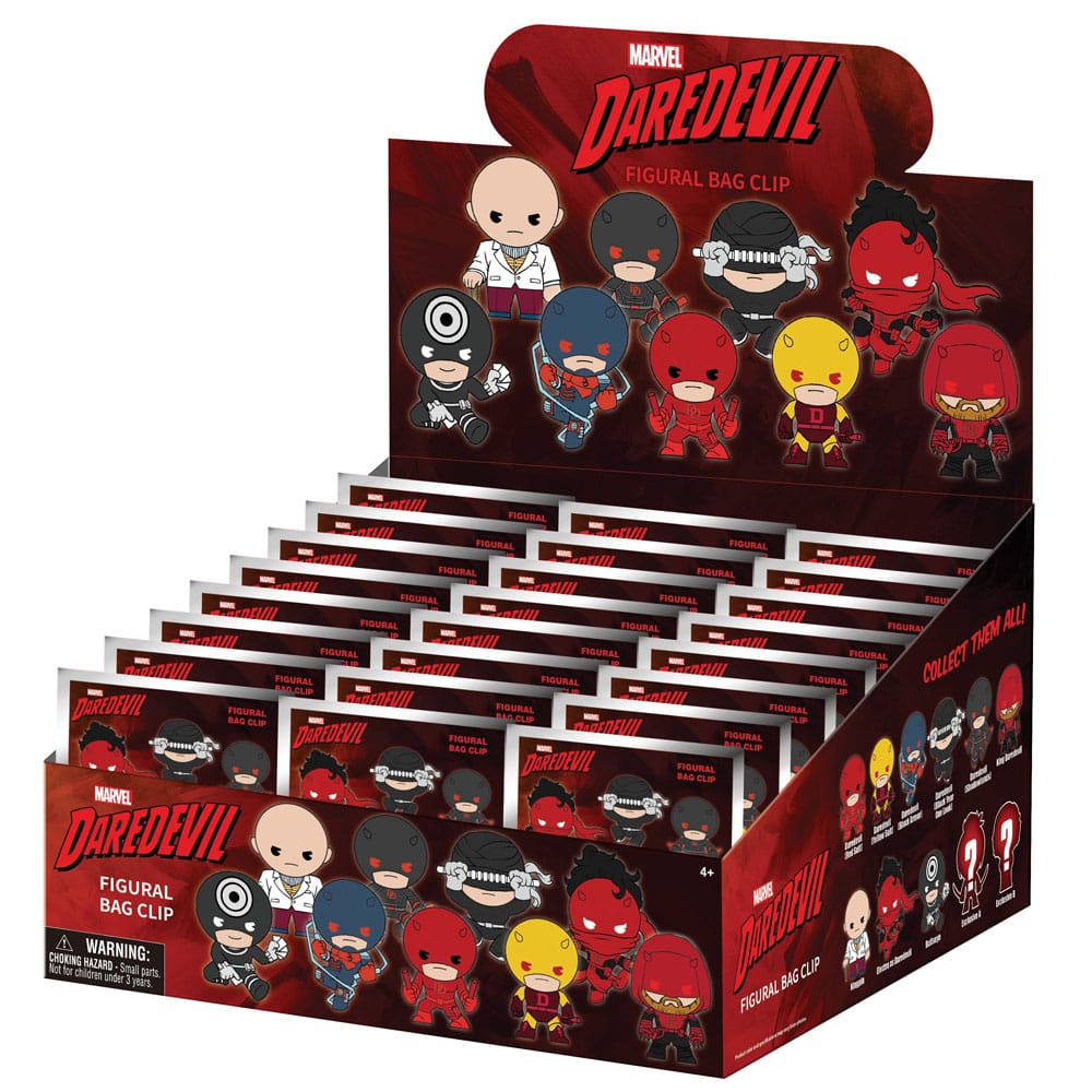 Daredevil 3D PVC Bag Clips Classic Display 24 Monogram Int.