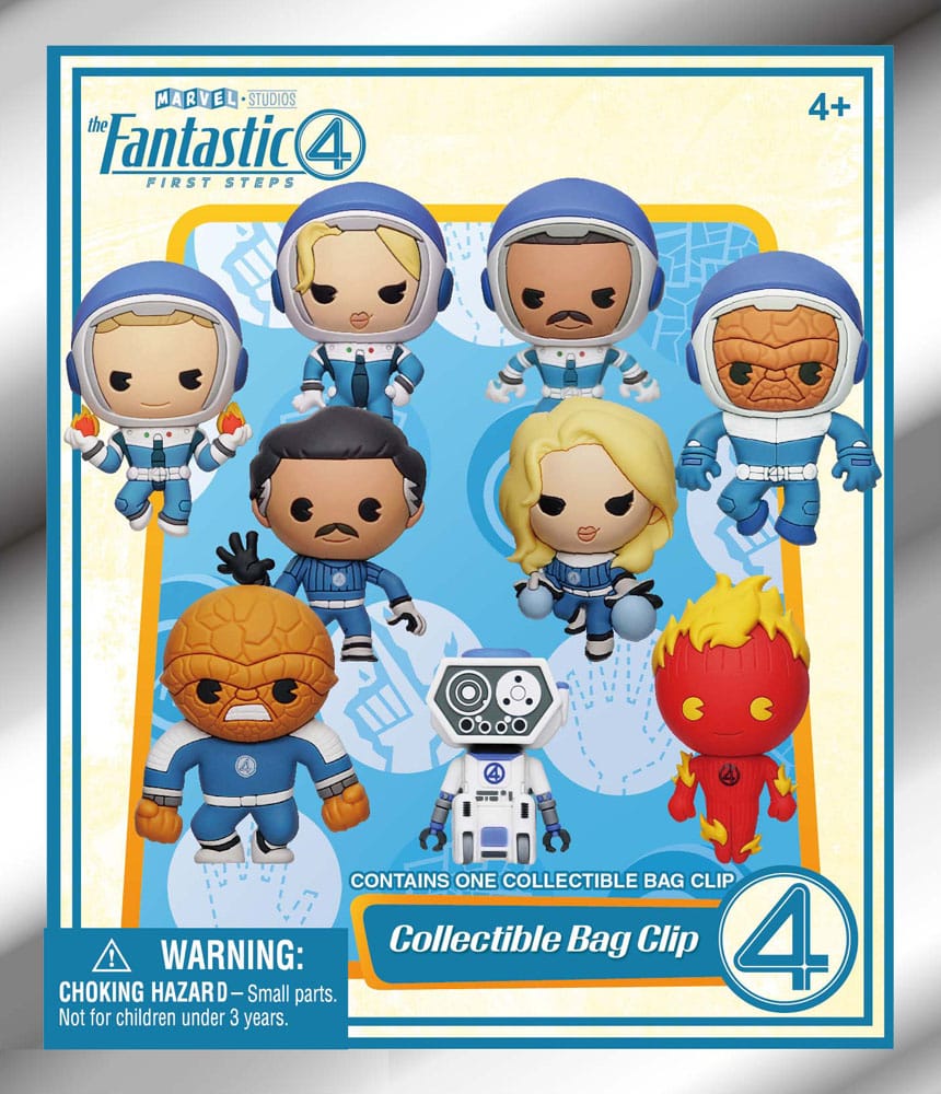 Fantastic Four 3D PVC Bag Clips Movie Display 24 Monogram Int.