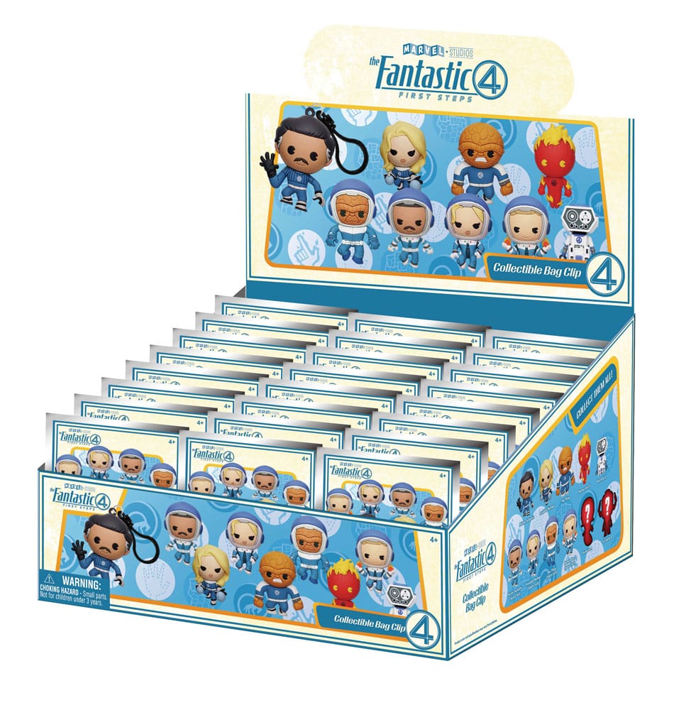Fantastic Four 3D PVC Bag Clips Movie Display 24 Monogram Int.