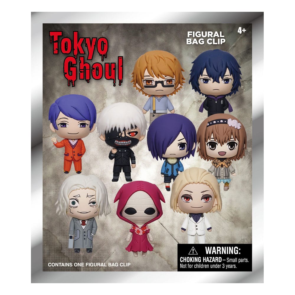 Tokyo Ghoul 3D PVC Bag Clips Series 2 Display 24 Monogram Int.