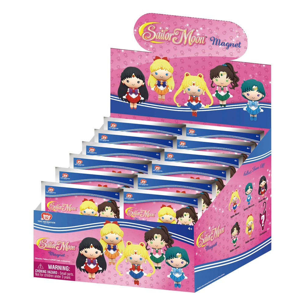 Sailor Moon Magnets blind pack Series 1 Display 12 Monogram Int.