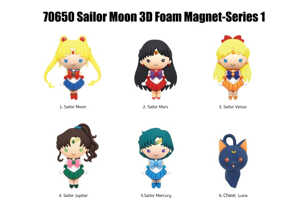 Sailor Moon Magnets blind pack Series 1 Display 12 Monogram Int.