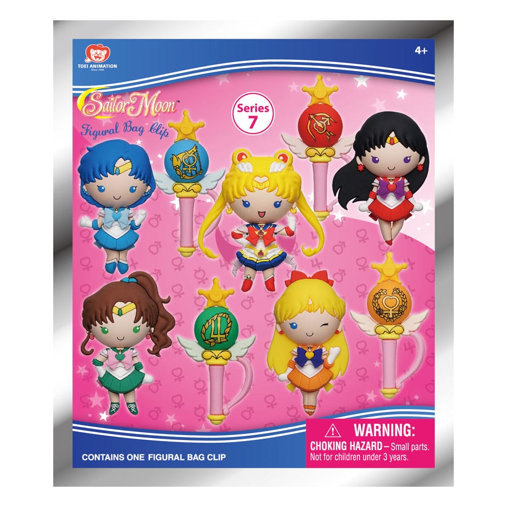 Sailor Moon 3D PVC Bag Clips Series 7 Display 24 Monogram Int.