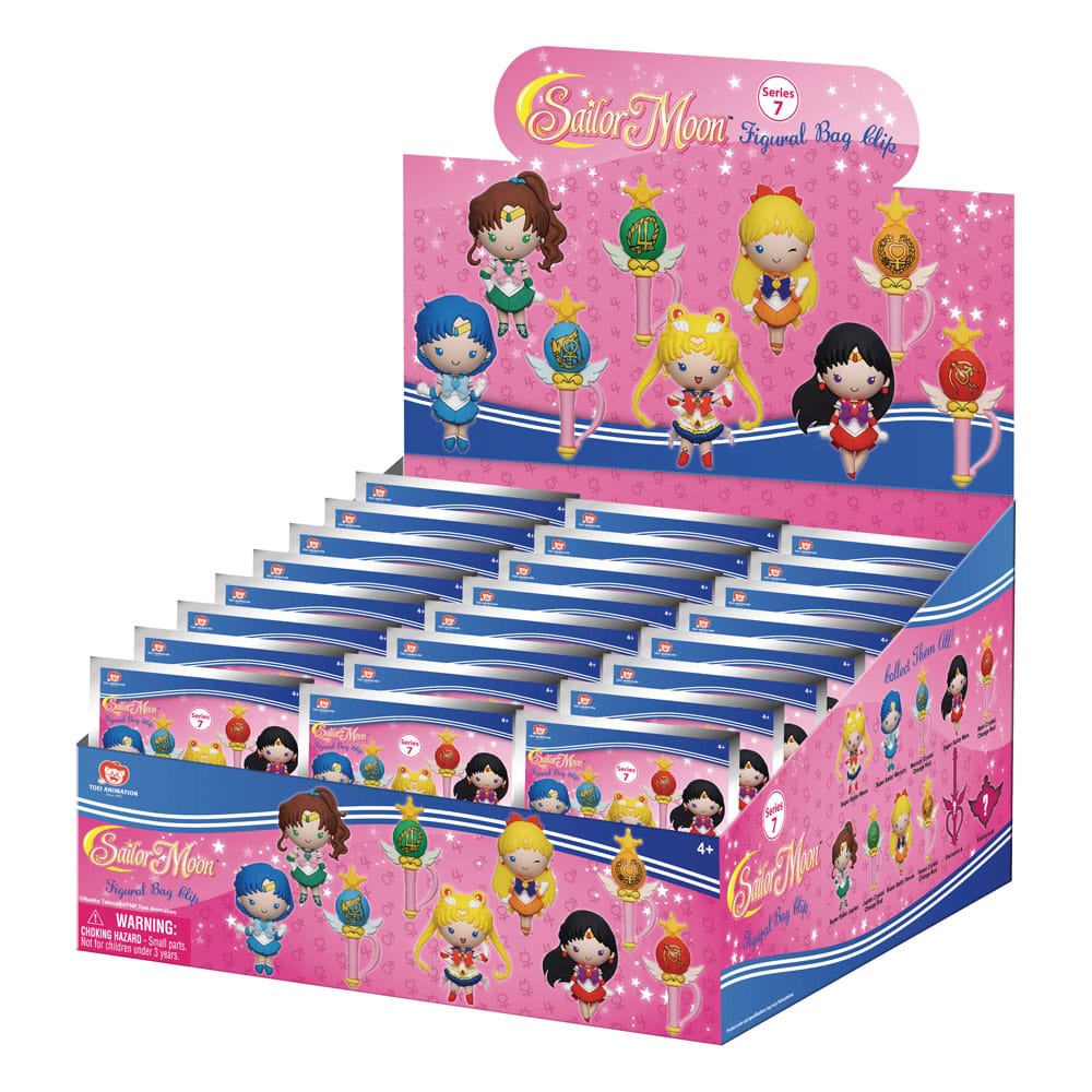 Sailor Moon 3D PVC Bag Clips Series 7 Display 24 Monogram Int.