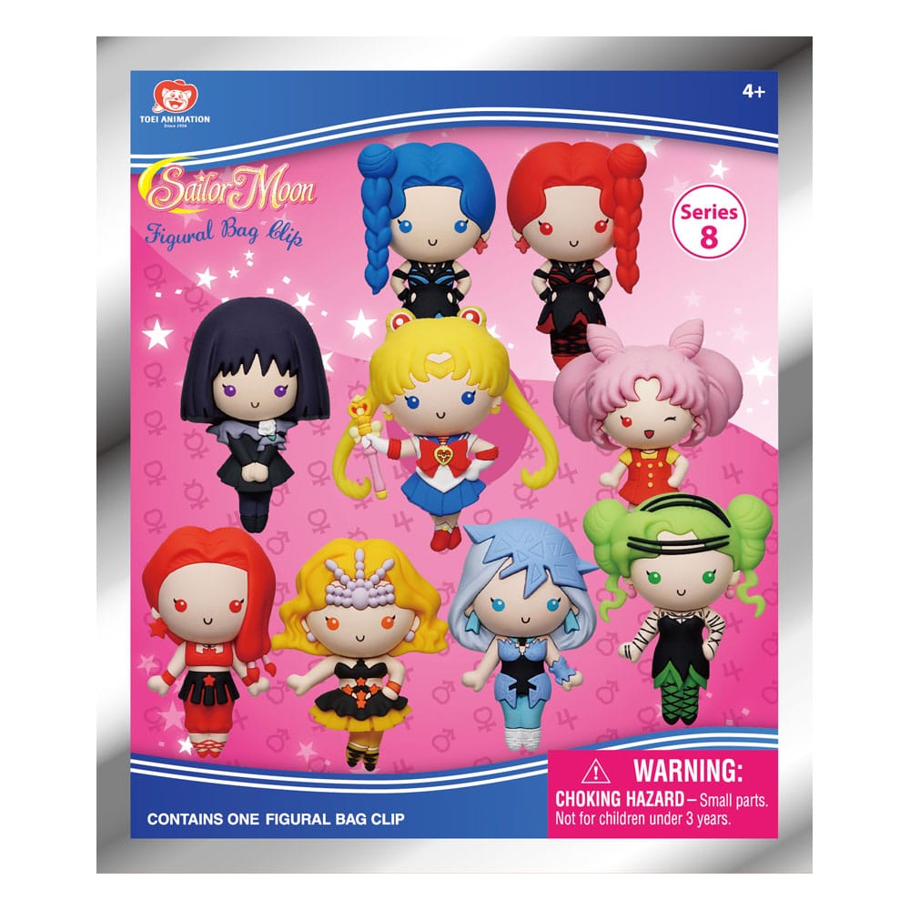 Sailor Moon 3D PVC Bag Clips Series 8 Display 24 Monogram Int.