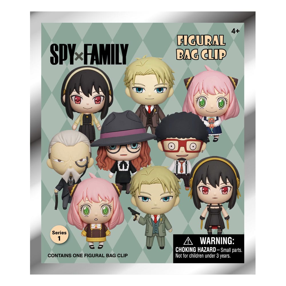 Spy x Family 3D Foam Bag Clips Series 1 Display 24 Monogram Int.