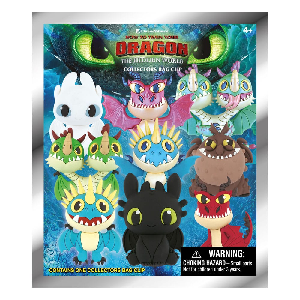 How to Train Your Dragon 3D PVC Bag Clips Series 1 Display 24 Monogram Int.