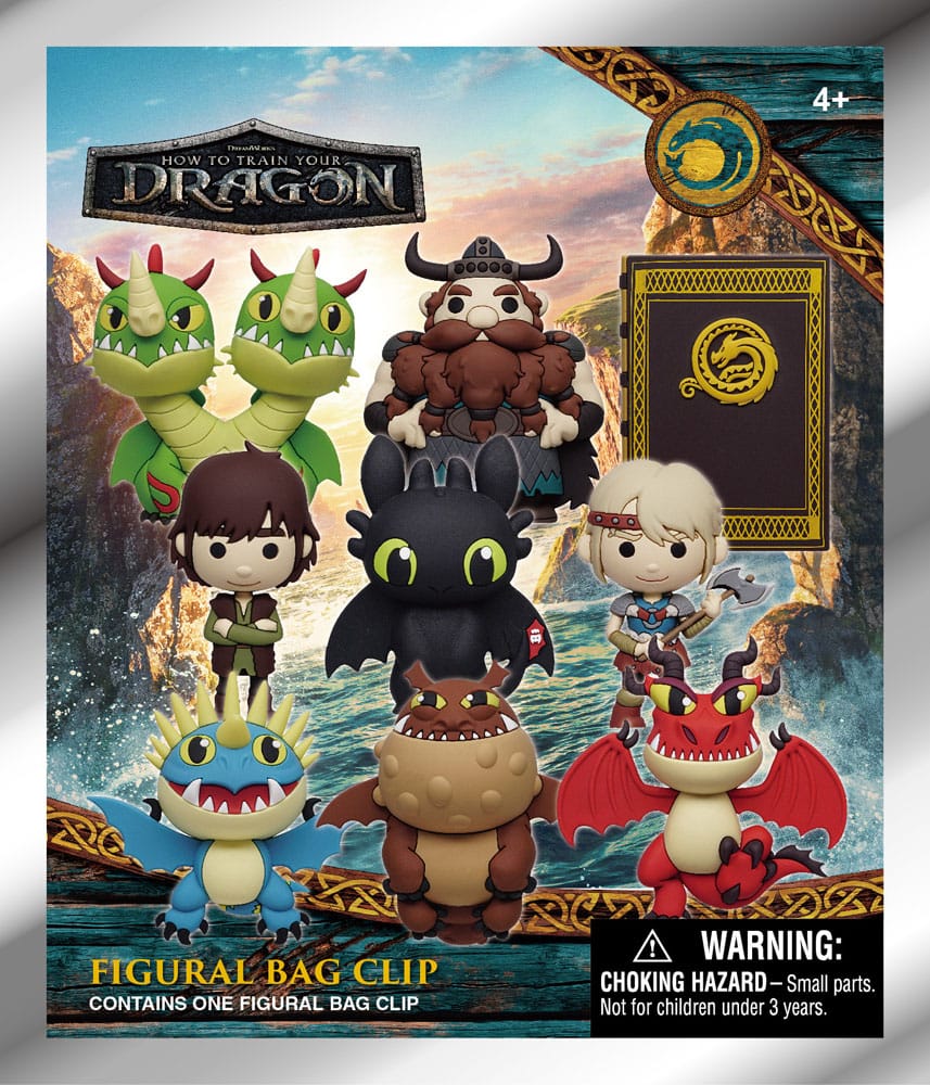 How to train your Dragon 3D PVC Bag Clips 2025 Movie Display 24 Monogram Int.