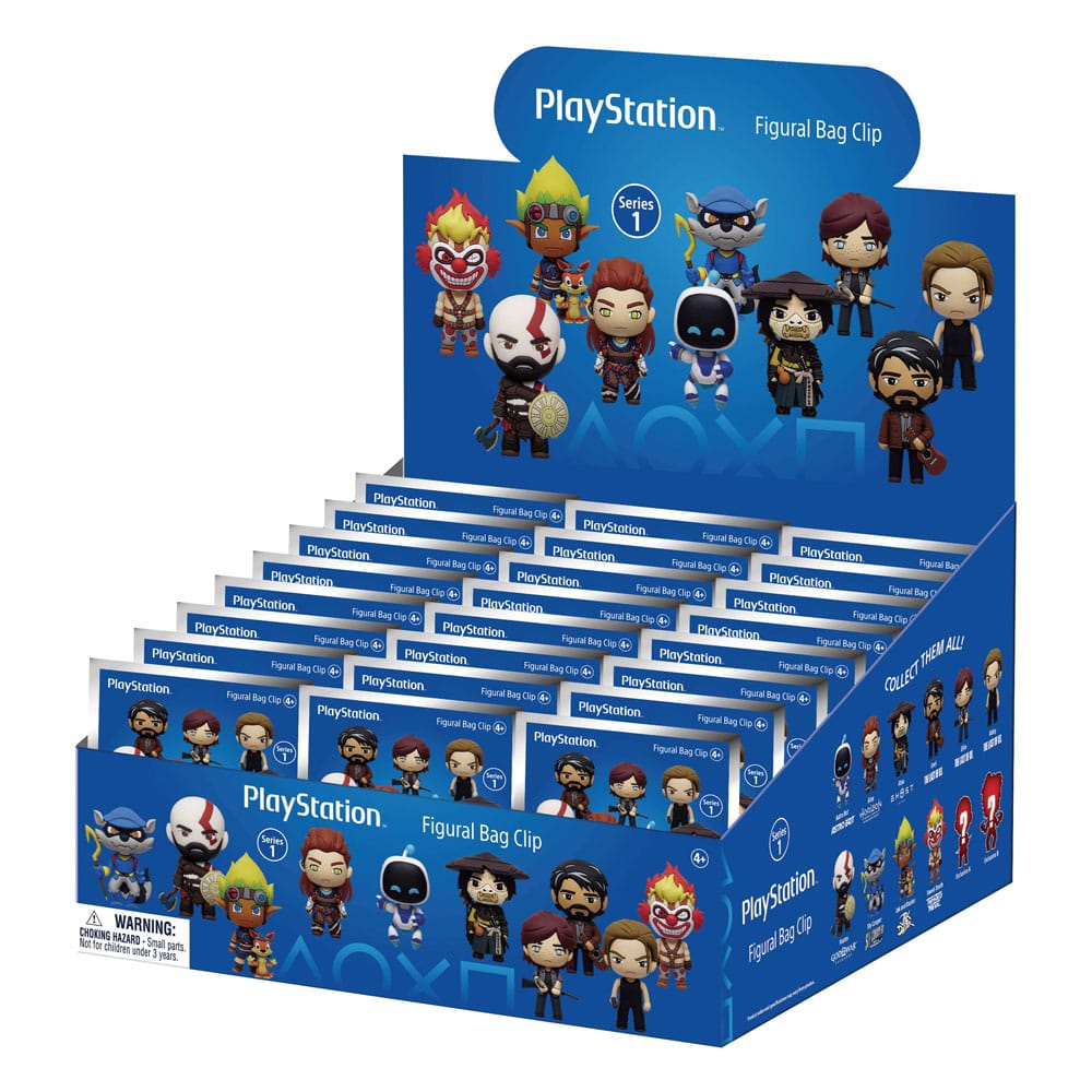 Playstation 3D Foam Bag Clips Series 1 Display 24 Monogram Int.