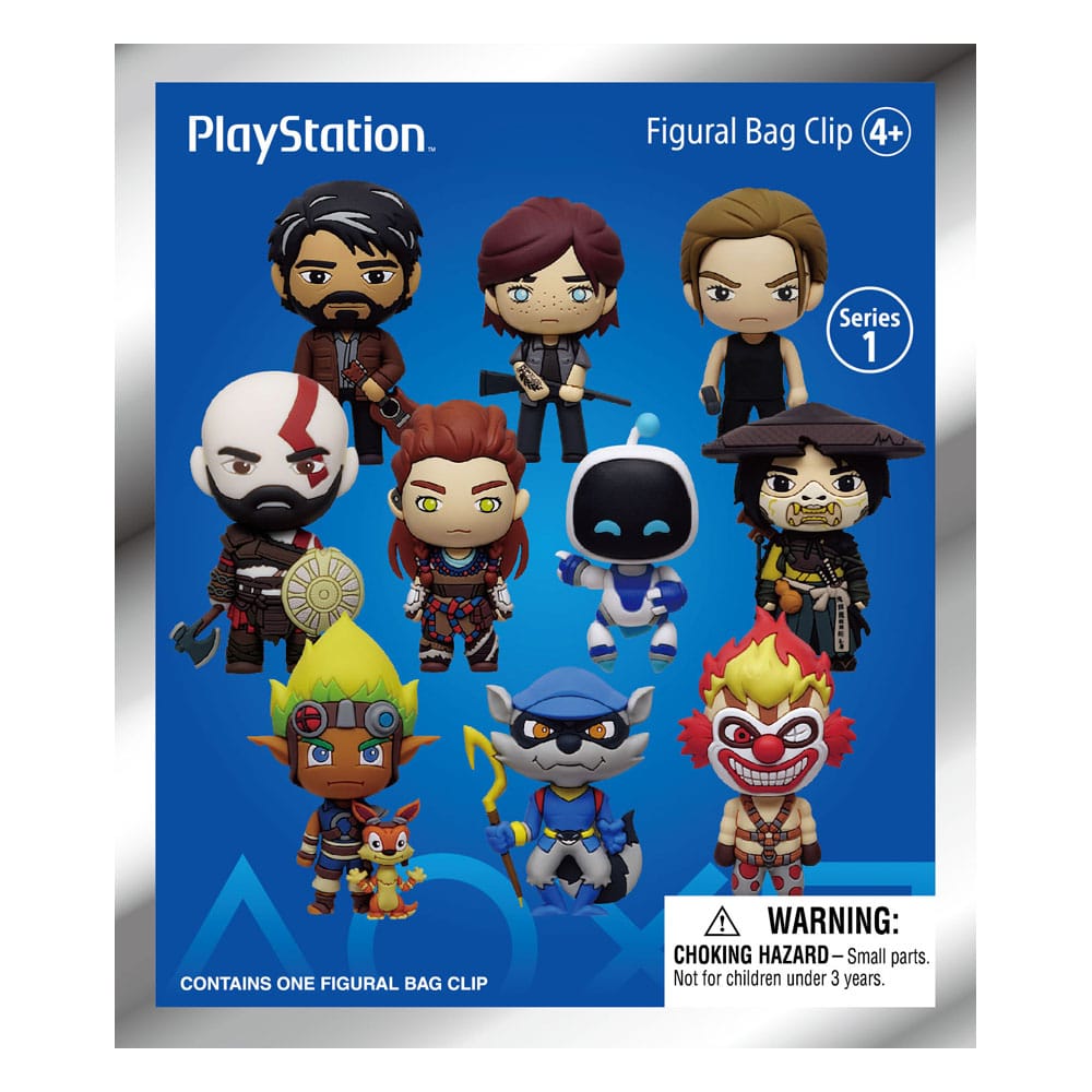 Playstation 3D Foam Bag Clips Series 1 Display 24 Monogram Int.